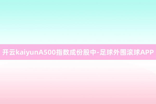 开云kaiyunA500指数成份股中-足球外围滚球APP