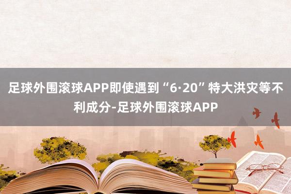 足球外围滚球APP即使遇到“6·20”特大洪灾等不利成分-足球外围滚球APP