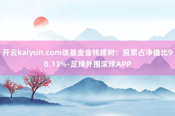 开云kaiyun.com该基金金钱建树：股票占净值比90.13%-足球外围滚球APP