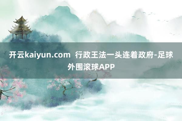 开云kaiyun.com  行政王法一头连着政府-足球外围滚球APP