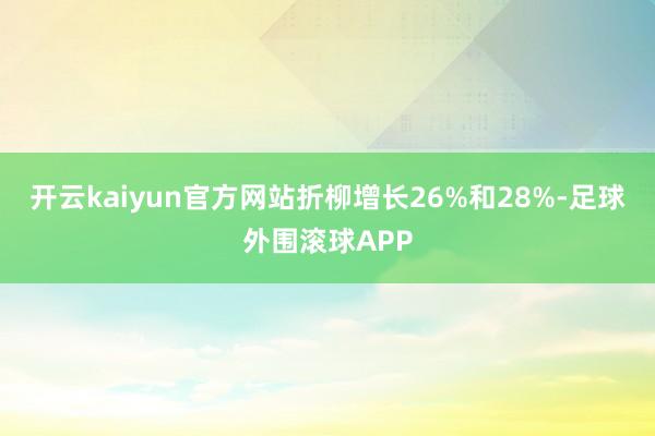 开云kaiyun官方网站折柳增长26%和28%-足球外围滚球APP