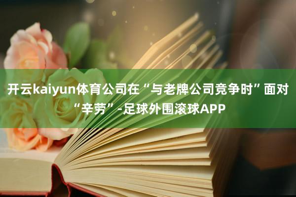 开云kaiyun体育公司在“与老牌公司竞争时”面对“辛劳”-足球外围滚球APP