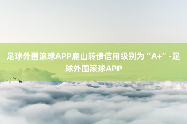 足球外围滚球APP鹿山转债信用级别为“A+”-足球外围滚球APP