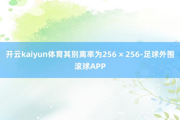 开云kaiyun体育其别离率为256 × 256-足球外围滚球APP
