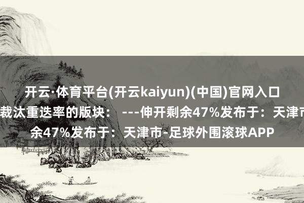 开云·体育平台(开云kaiyun)(中国)官网入口登录同期保捏情愿并裁汰重迭率的版块： ---伸开剩余47%发布于：天津市-足球外围滚球APP